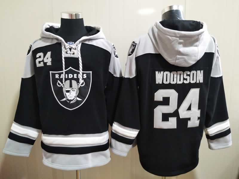 Raiders 24 Charles Woodson Black All Stitched Pullover Hoodie,We sell and wholesale Raiders 24 Charles Woodson Black All Stitched Pullover Hoodie on line form chian!